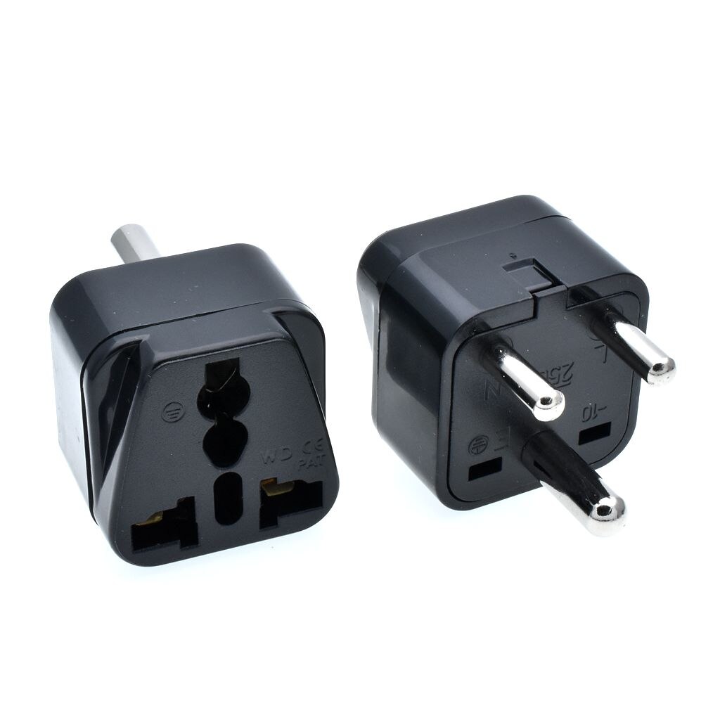 IEC Type D UK/AU/US/EU to Small South Africa Power Plug Converter Adaptor India Nepal Sri Lanka Tourism converter safety door