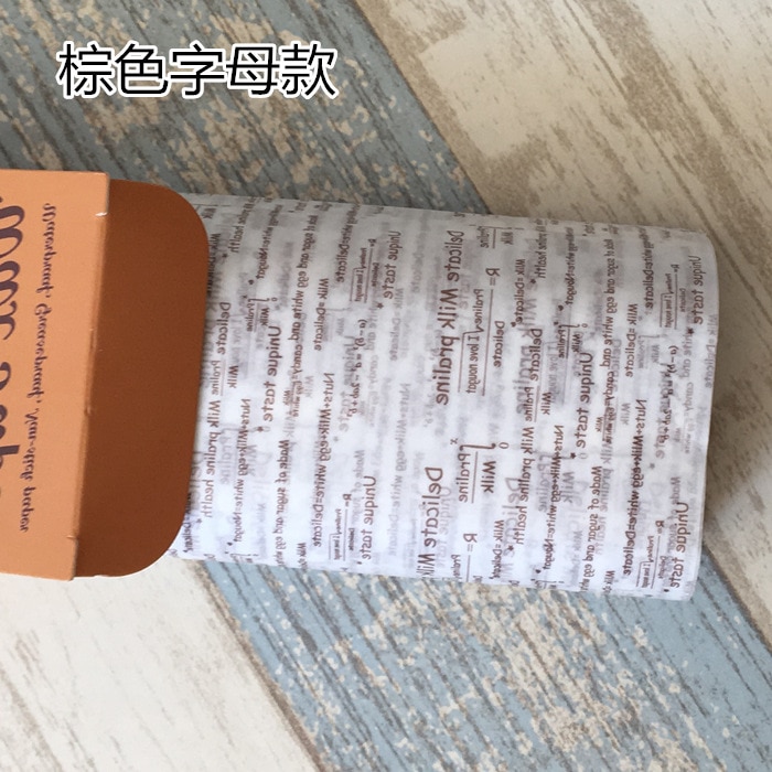 50pcs/lot Stencil Food Grade Nougat Wrapping Paper Burger Baking Handmade Soap Oilproof Paper