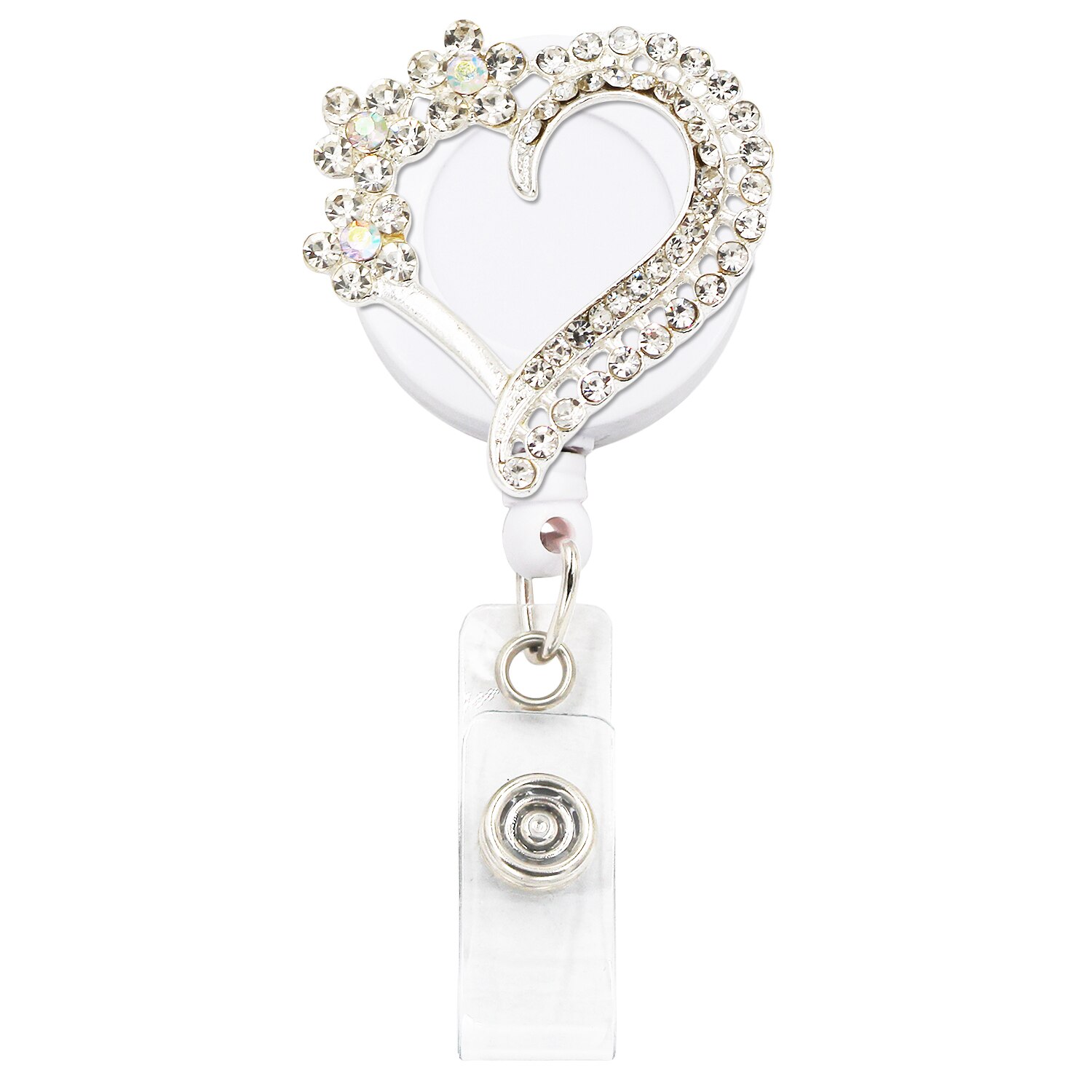 Idclip Porta distintivo A Scomparsa con Morsetti A Coccodrillo clip di Cavo Retrattile ID distintivo Volpe Del Cuore Della Farfalla di Stile Animale: 9