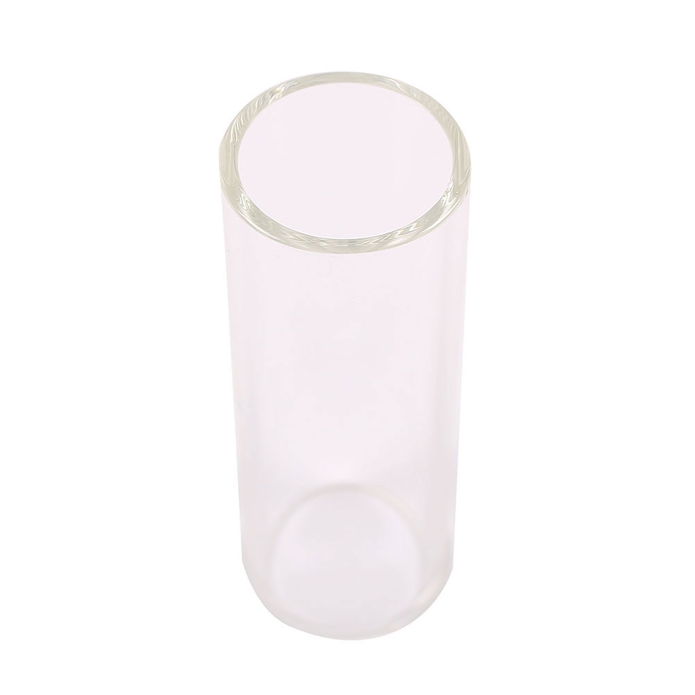 Gjennomsiktig glass gitar bass gliderør finger beskyttelseshylse tilbehør gitar plukke tilbehør 60mm lengde