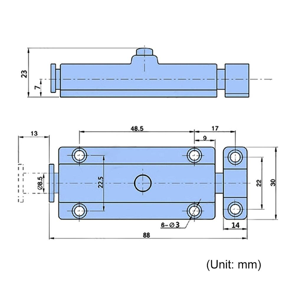 Modern Metal Polished Chrome Door Lock Heavy Duty Bathroom Bedroom Bolt Secure for Home Gate Safety Door Bolt Latch Lock