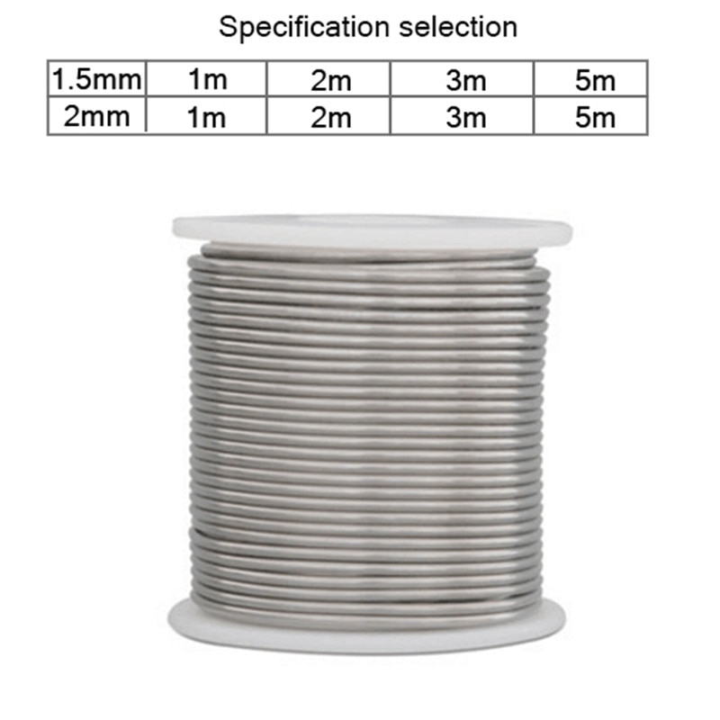 Low Temperature Wire Solder Cored Silver1.5/2mm 1000/2000/3000/5000mm With Flux-cored Solder Wire Aluminum Welding Brazing Wires