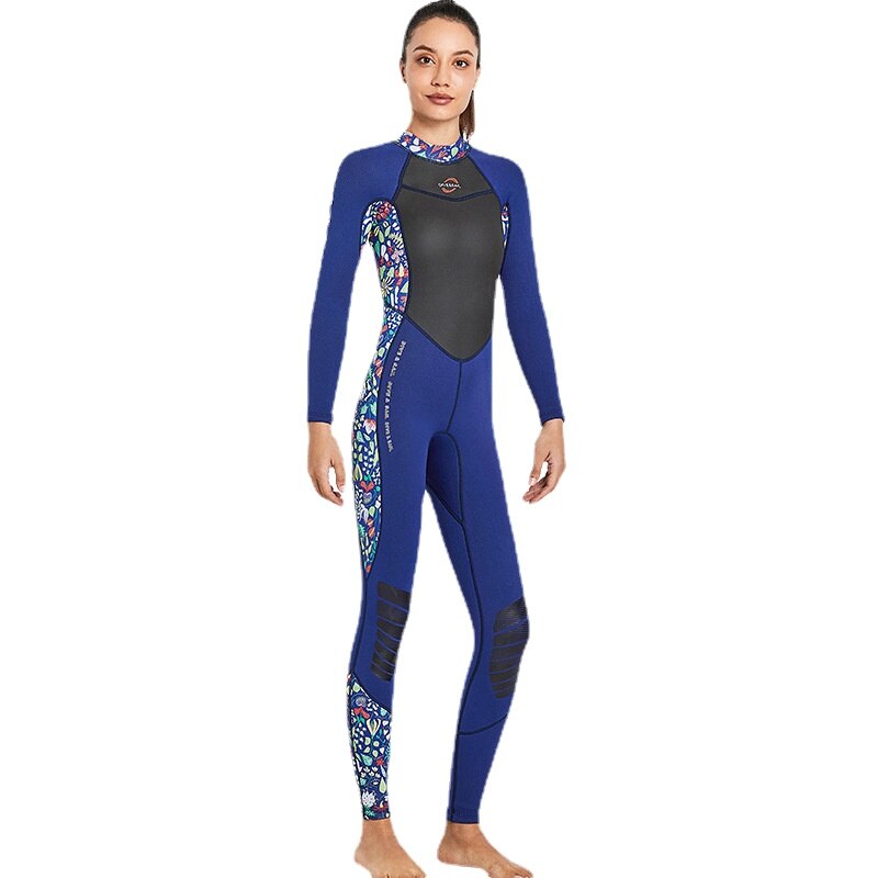 2022 3mm Diving Suit Women Neoprene Wetsuit Plus Size XS-XXL Scuba Wet Suit Spearfishing Surfing Warm Swimsuit: XXL