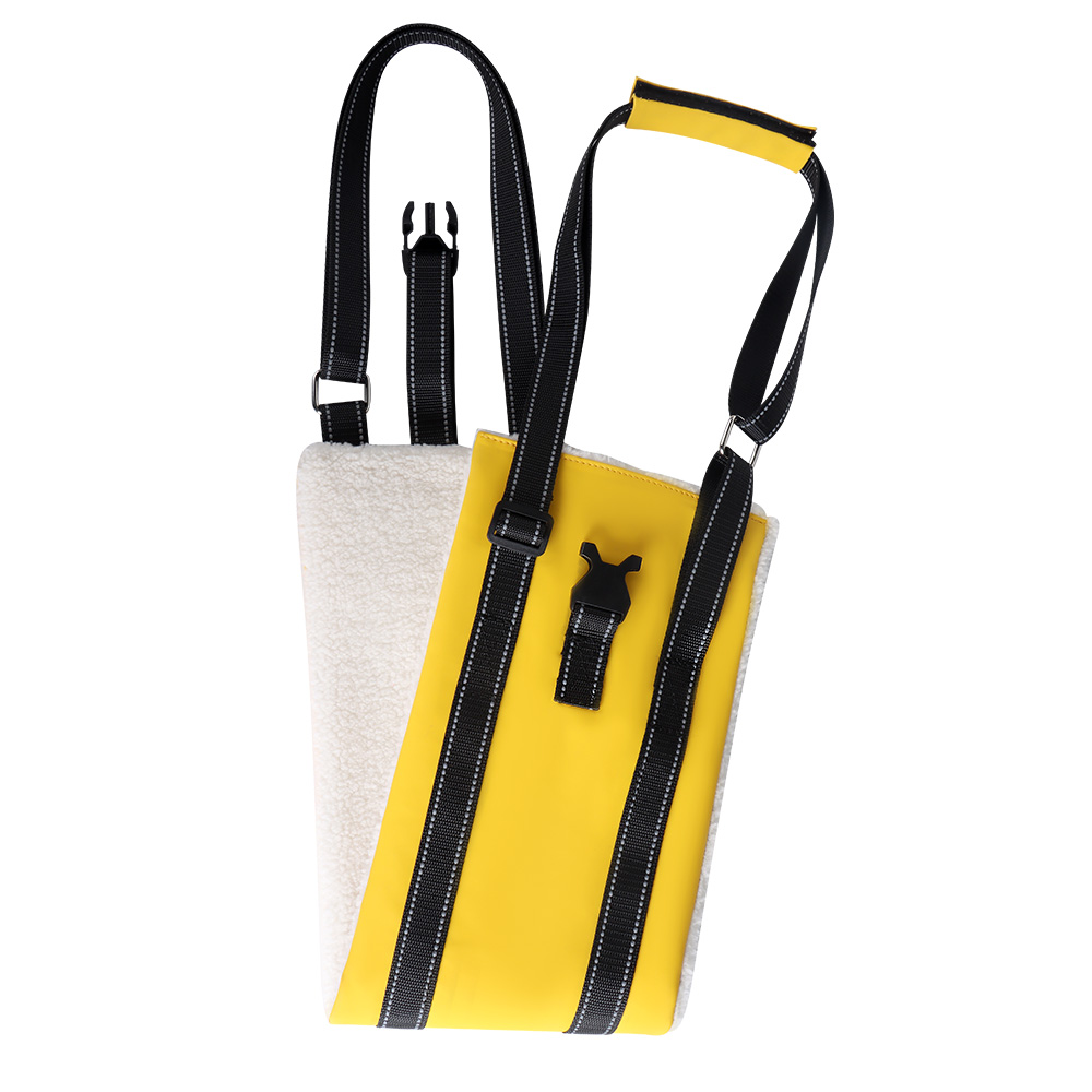 Dog Lift Harness Adjustable Dog Sling for Back Legs Support Rehab Harness for Weak Rear Legs Pet Aid Assist Tool For Elderly Dog: Yellow