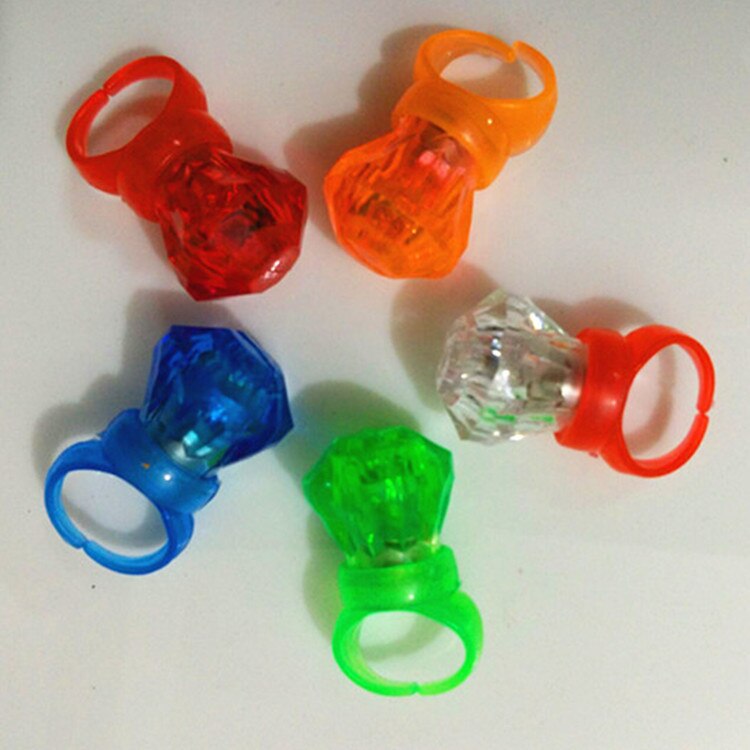 5 teile/los diamant Blitz-Ring licht LED-ringlicht glühend jubeln grelle spielwaren