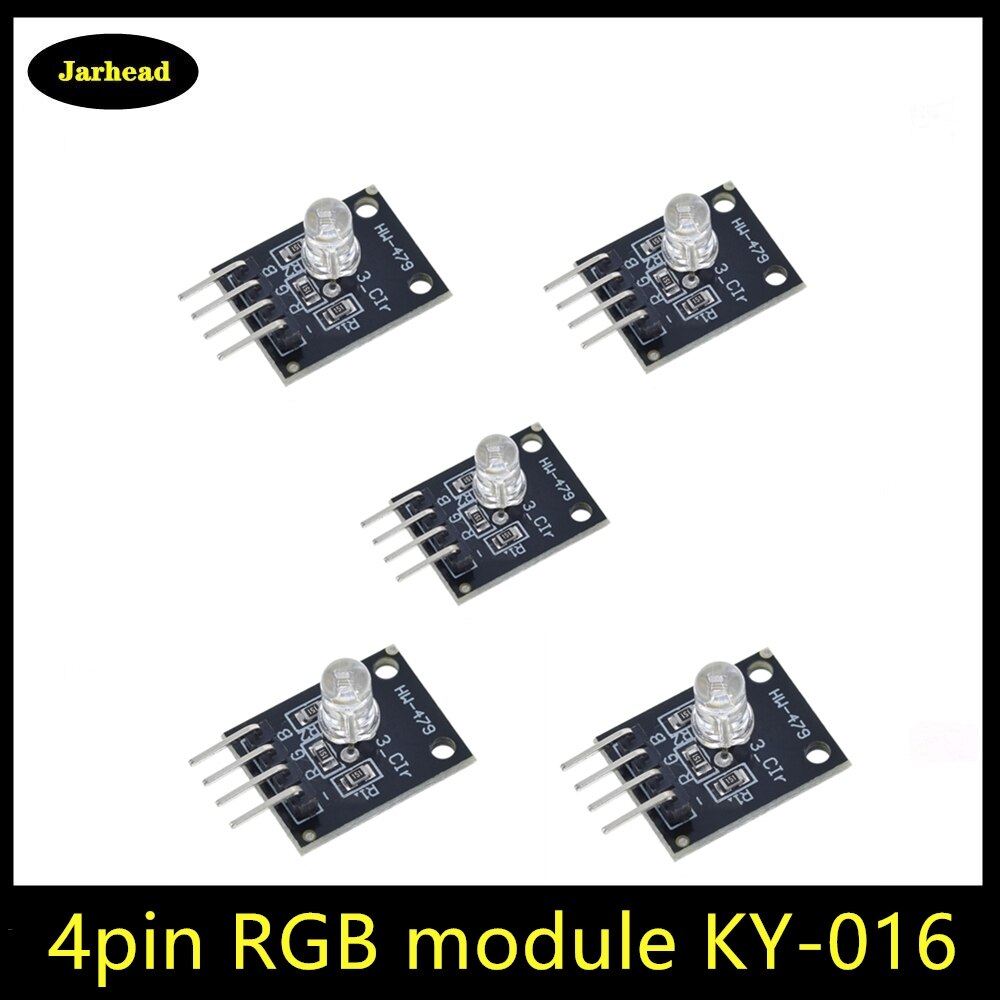 5Pcs 4pin Rgb Module KY-016 Drie Kleuren 3 Kleur Rgb Led Sensor Module Voor Diy Starter Kit KY016