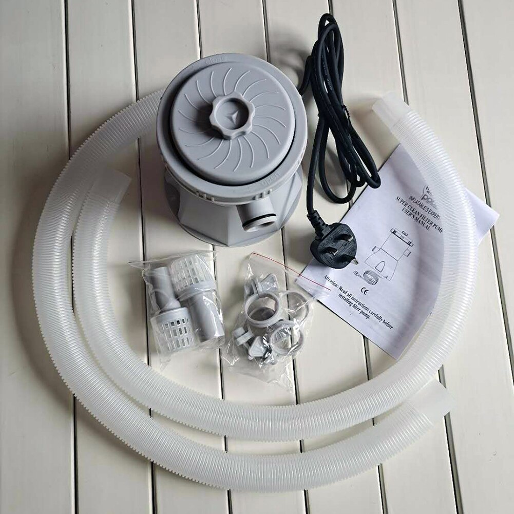 Electric Swimming Pool Filter Pump Filter Set Outdoor Pool Circulation Water Pump Cleaning Tool Kit Strainer Joints Filter