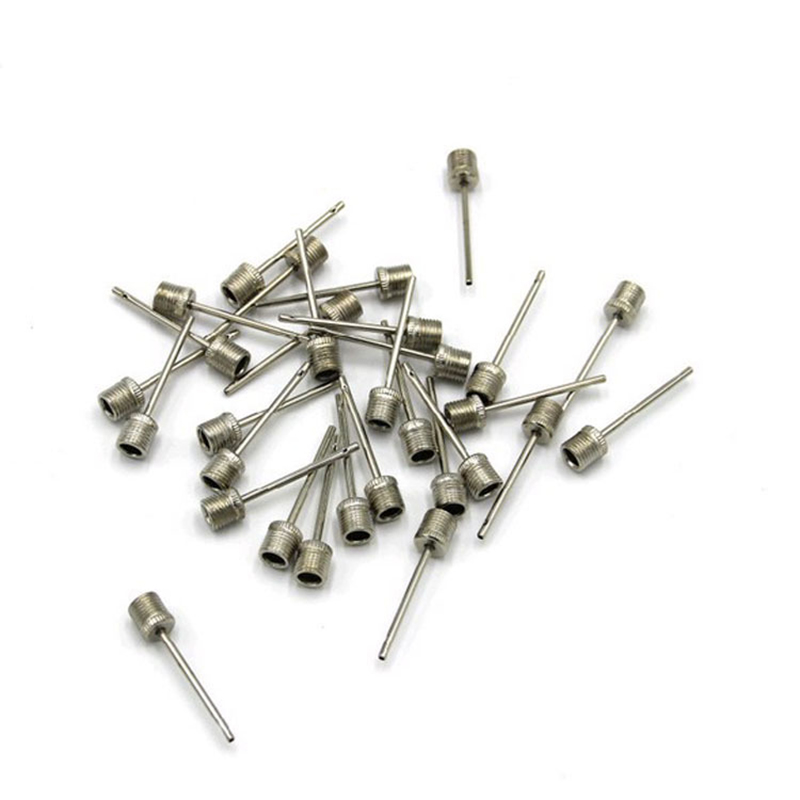 50PCS Stainless Steel Pump Pin Sports Ball Inflating Pump Needle Soccer Inflatable Air Valve Adaptor For Football Basketball