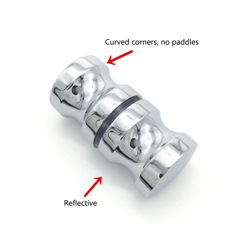 Solid Aluminum Alloy Glass Door Knob Puller Push Kitchen Bathroom Shower Cabinet Handle with Screw Home Hardware