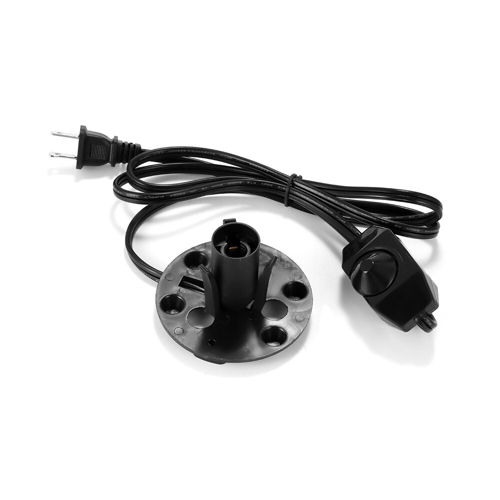 Konesky Himalaya Salz Lampe Elektrische Power Dimmer Kabel Schalter E12 Buchse Salz Lampe Dimmer Kabel Us-stecker Mit AUF /OFF Schalter