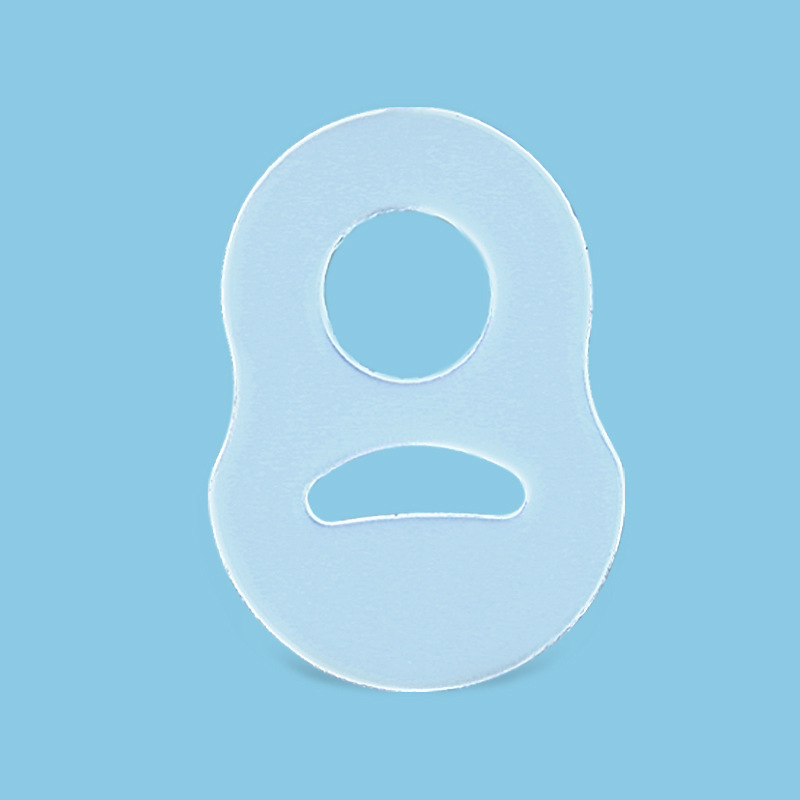 1 stk. silikone nedgroet tånegl korrektion usynlig nedgroet tå fingernegl glatning beskytter bøjle pedicure fodplejeværktøj: Lysegrå