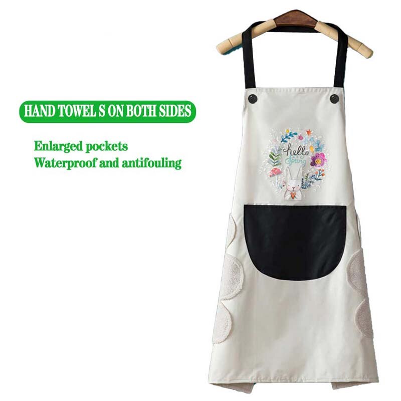 Delantales de Cocina para Hombre y Mujer, Mandil Impermeable a Prueba de Aceite y Agua, Accesorios Domésticos para Hornear: 06-68x72cm