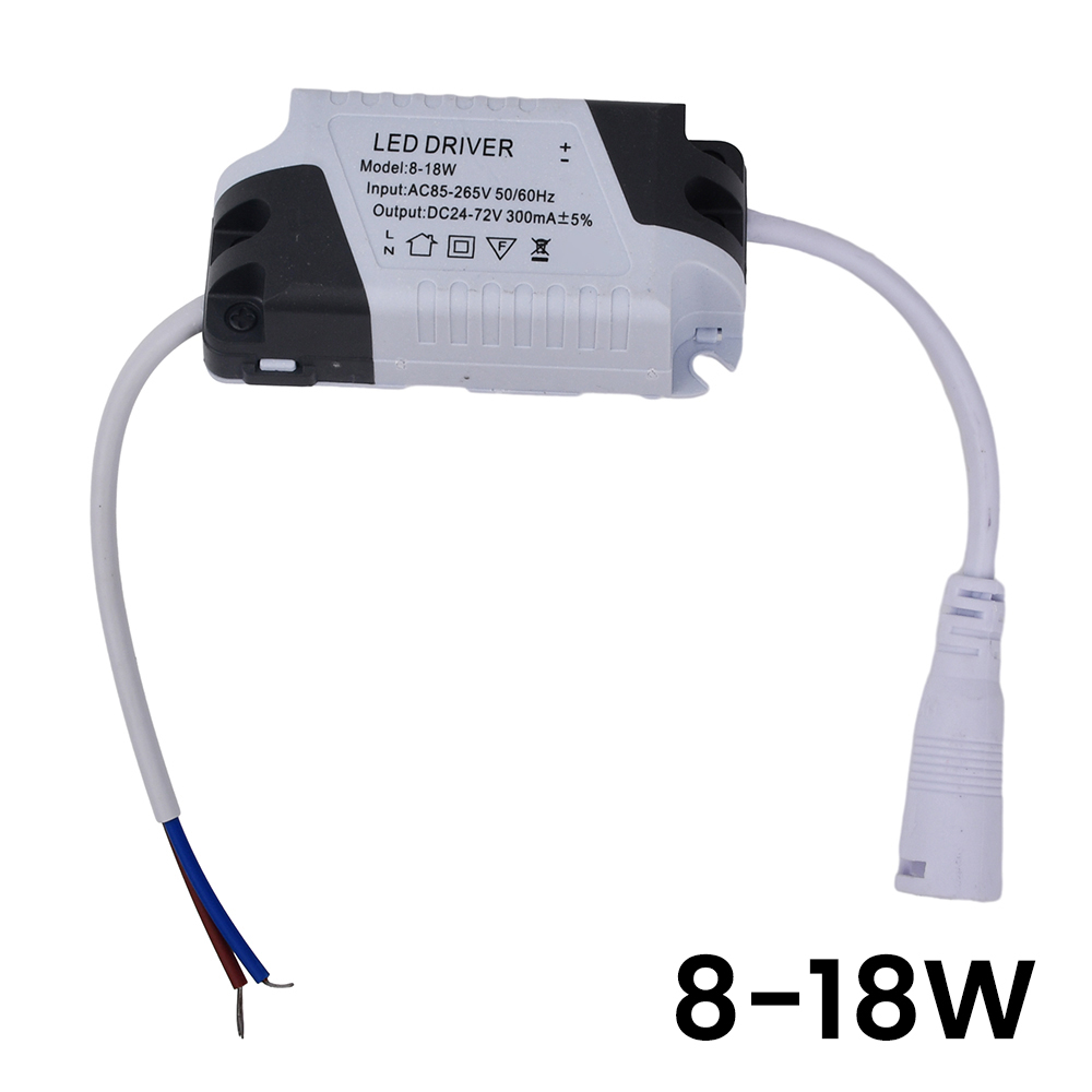Controlador LED 8-18W/8-24W/24-36W transformador de iluminación adaptador de fuente de alimentación para tira de lámparas Led AC 85-265V controlador de lámpara de Panel: Castaño