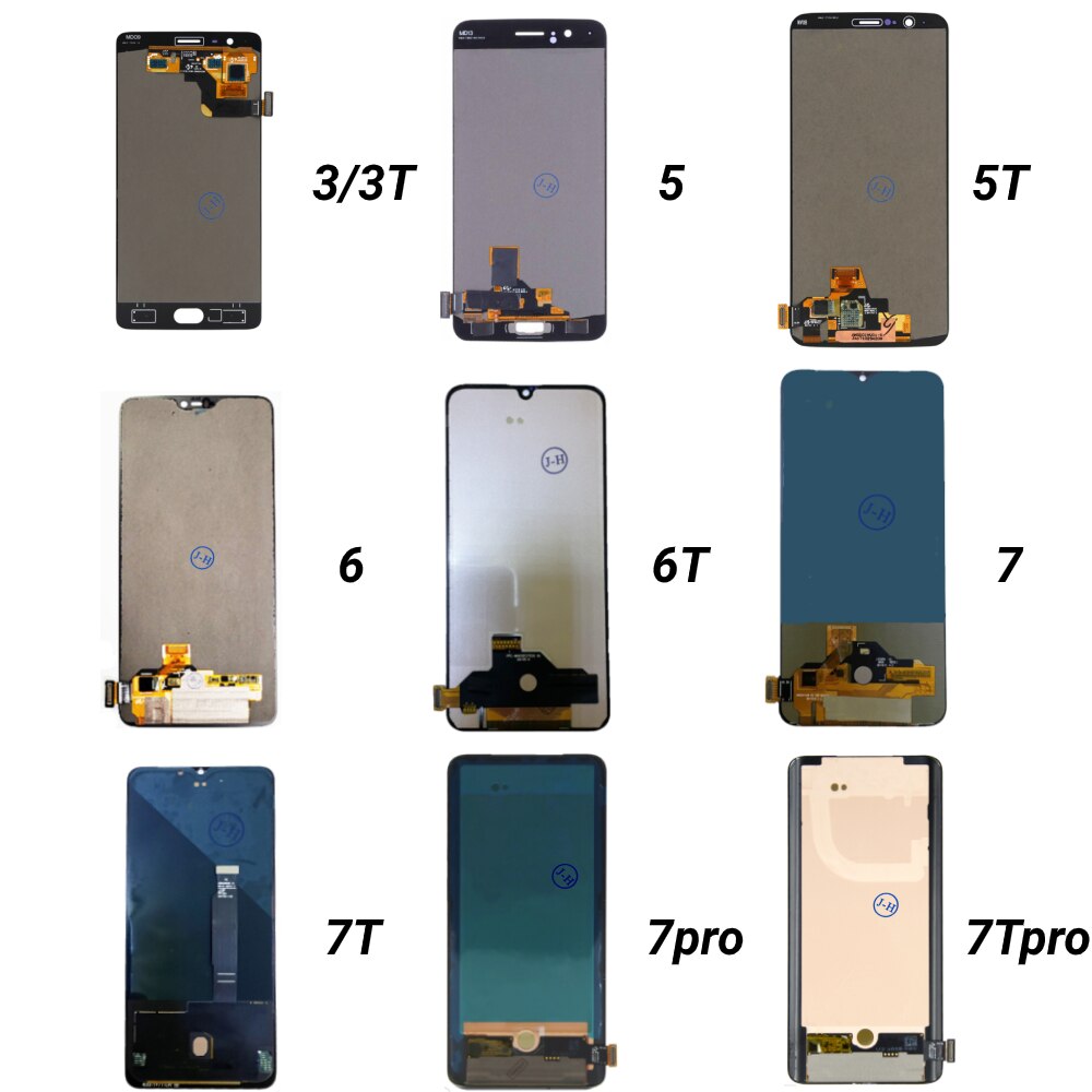 Oryginalny wyświetlacz AMOLED dla Oneplus 3 3T 5 5T 6 6T 7 7T 7pro 7T pro wyświetlacz LCD ekran dotykowy wymiana panelu LCD