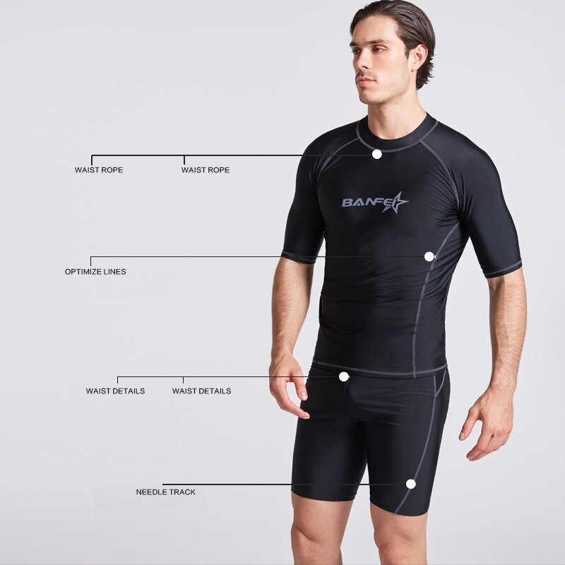 Een Set Korte Duiken Wetsuit Jassen Broek Korte Mouwen Duikpak Scuba Jump Surfen Snorkelen Wetsuits Xl-4XL