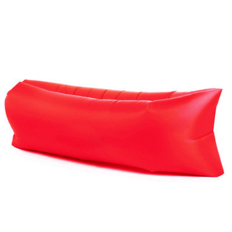 Inflatable sofa outdoor air sofa bed lunch break beach portable lazy inflatable sofa beach chair: Red