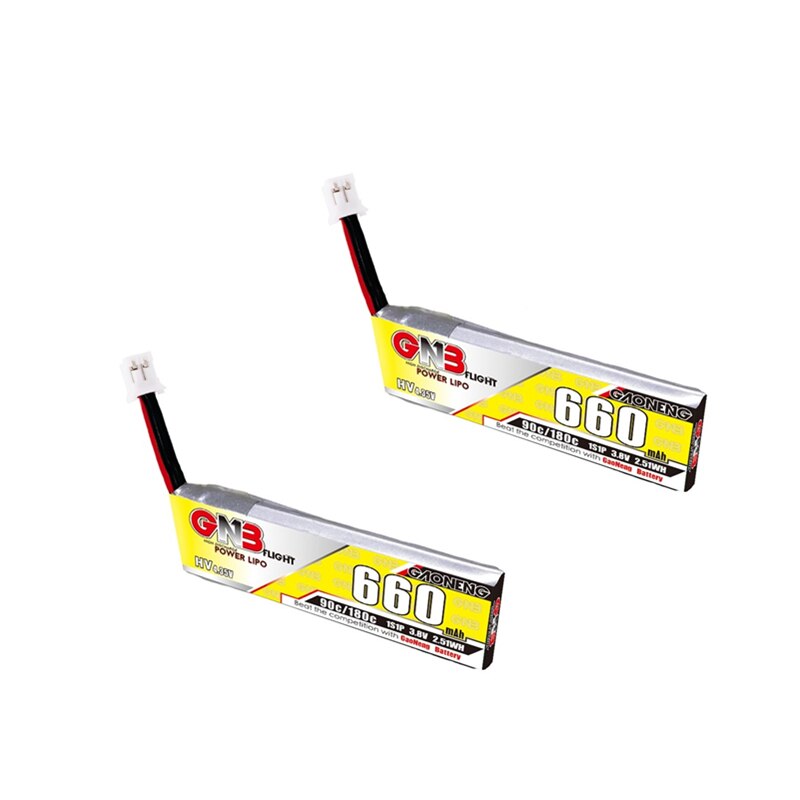 1-10 stk. gaoneng gnb 660 mah 3.8v 1s 90c/180c hv 4.35v lipo-batteri med  ph2.0 plugger til emax tinyhawk king kong ldarc tiny 7: 2 stk