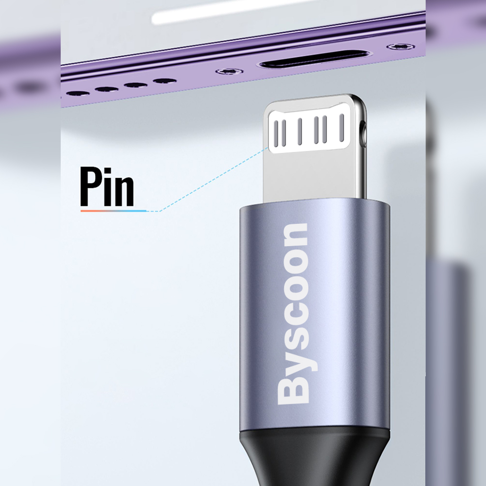 Byscoon Lightning To 3 5mm Jack AUX Cable Adapter For iPhone 12 13 14 11 Pro XS Max XR 7 8 Headphone Connector Audio accessories