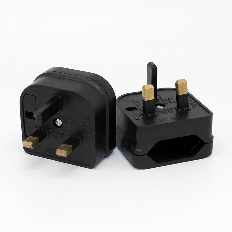 European Euro EU 2 Pin to UK 3Pin Plug Adapter Power Socket Travel Charger Adapter Converter wall charger Converter 1 PC