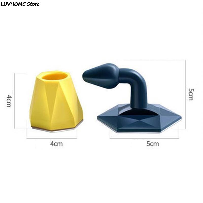 Tope de silicona para Tope de puerta, adhesivo para el hogar, parachoques de pared, práctico soporte de almohadilla protectora para el suelo, 1 unidad