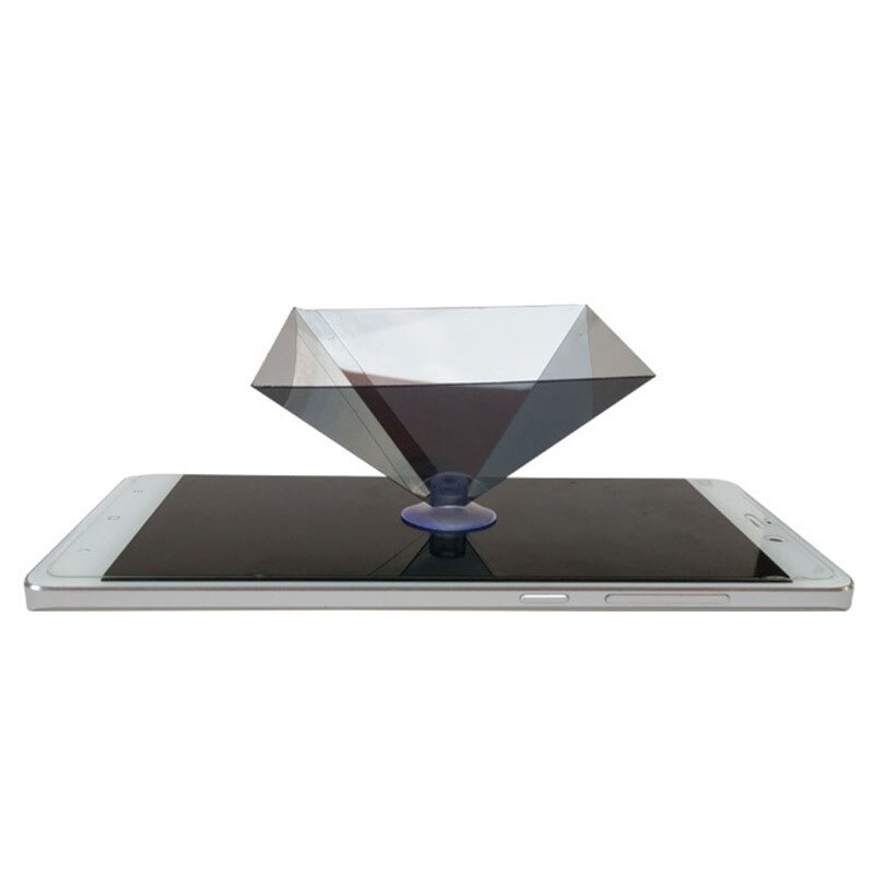 3d hologram pyramidskärm projektor videostativhållare universal för smarta mobiltelefontillbehör stativfäste