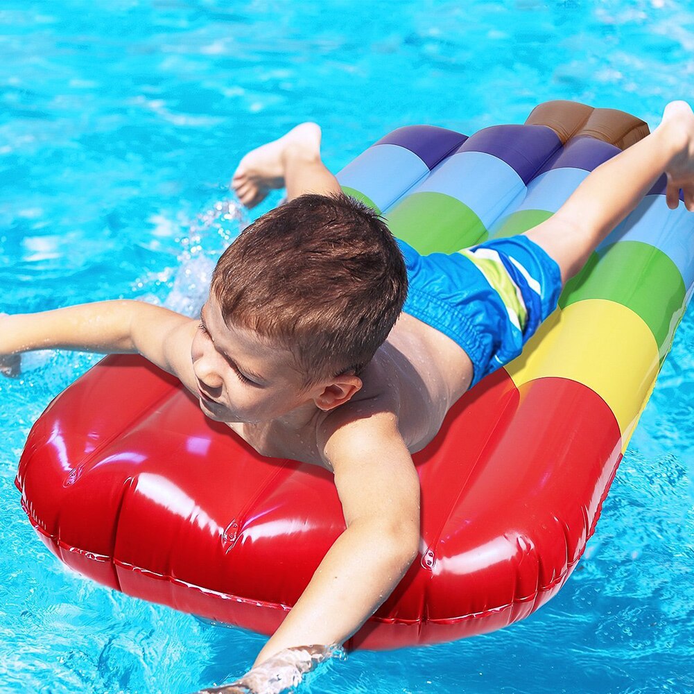 Floating Row Inflatable PVC 145CM Ice Cream Floating Raft Buoyant Popsicle Drifting Couch Swimming Party Toy