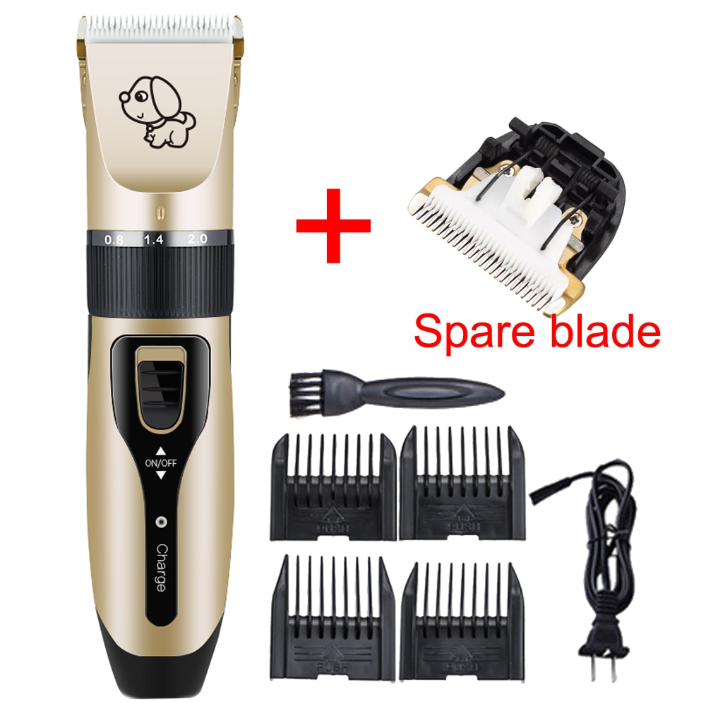 Tondeuse électrique pour animaux de compagnie, Rechargeable, à faible bruit, Machine pour couper les cheveux, toilettage et coupe de cheveux de chat et de chien