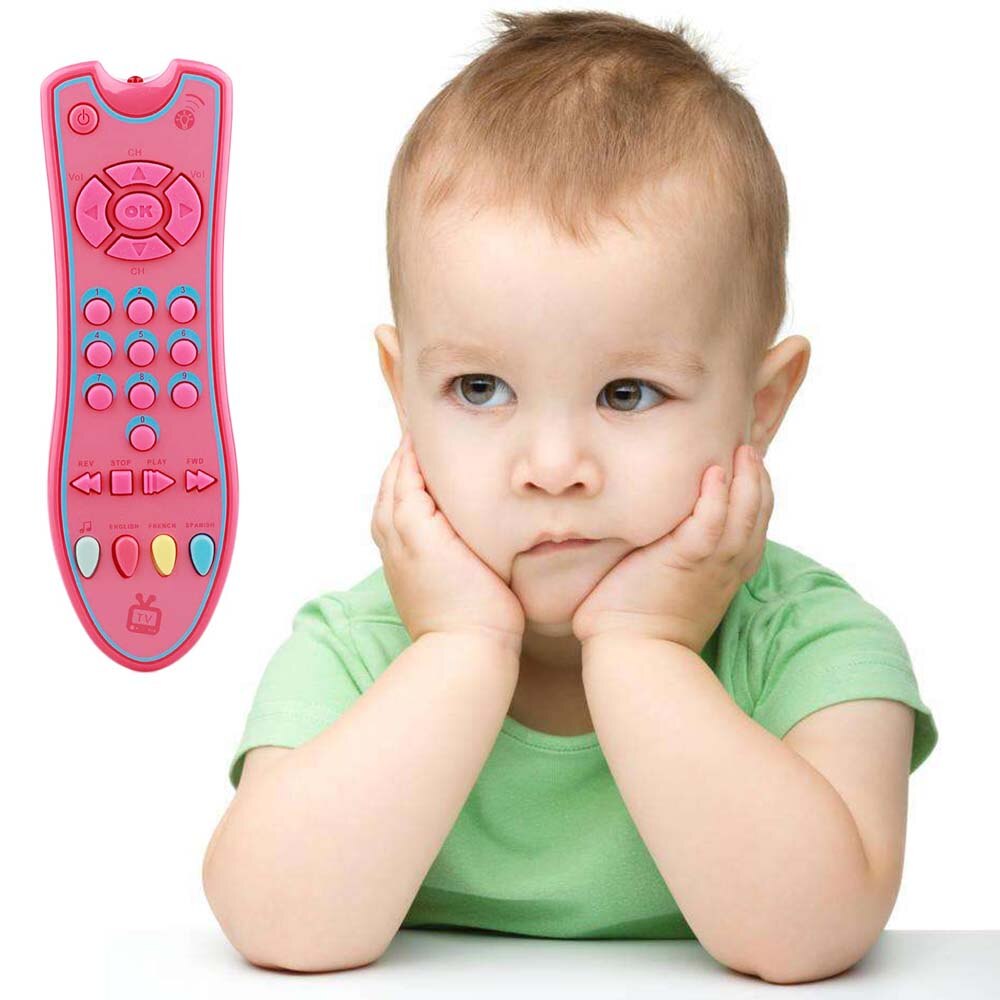 Electric Music TV Remote Control Toy Early Educational Toys 3 languages Numbers Remote Learning Machine Baby Toys