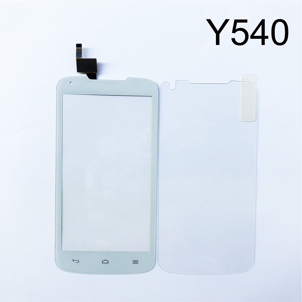 Touch Glass For Huawei Ascend Y530 Y540 Y541 Y560 Y625 Touch Screen Digitizer Pane Panel Replacement Free Tempered glass Film: Y540 White