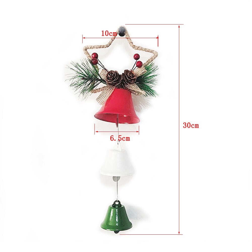 Kerstboom Decoratieve Craft Ornament Hanger 3 Laag Bel Met Vlinderdas Dennenappels Berry Woondecoratie Accessoires