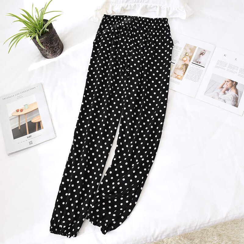 Cotton Woman Pajamas Loose Printing Sleeping Pants Sleep Bottoms Woman Pajamas Bottoms Sleep Pants Pyjama Trouser Homewear