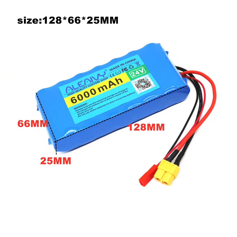 24V 6Ah 7S1P 25.2V 29.4V 6000mAh Lithium-ion Batterij voor Kleine Elektrische Eenwielers Scooters Speelgoed fiets Ingebouwde BMS