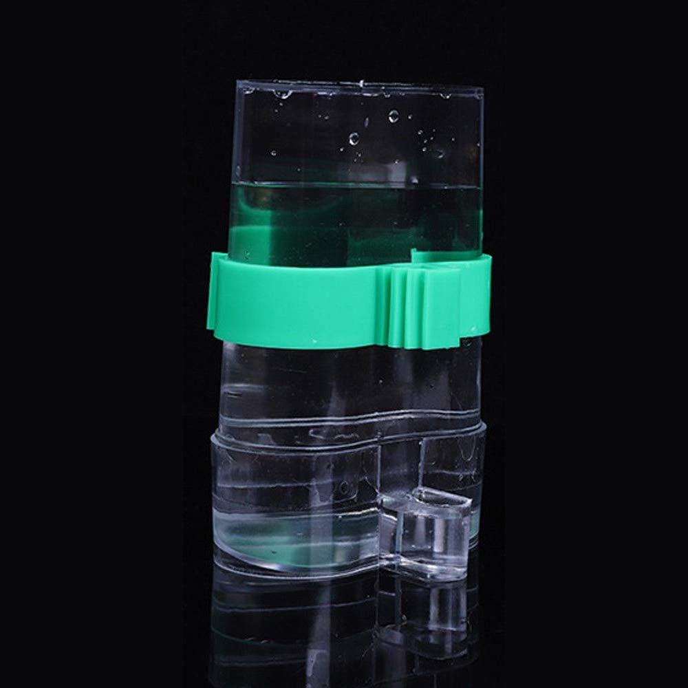 Bird Feeder Acrylic Transparent Suction Window Viewing Bird Feeders Tray Birdhouse Pet Birdhouse Cup Mount House Type Feeder: Water feeder