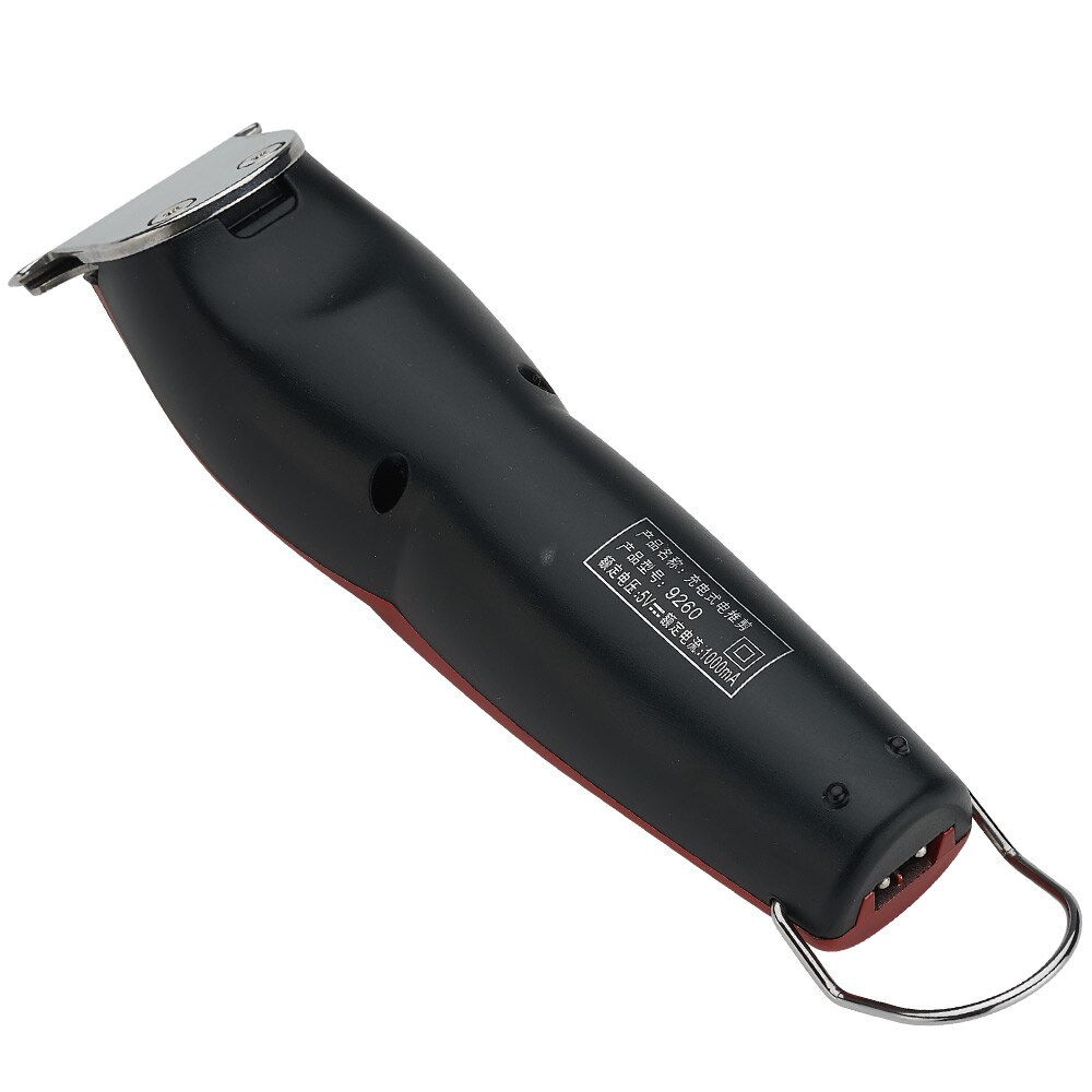 Electric Hair Clipper Cordless Red Barber Trimmer for Men Haircut Shaver Rechargeable Hair Cutting Machine