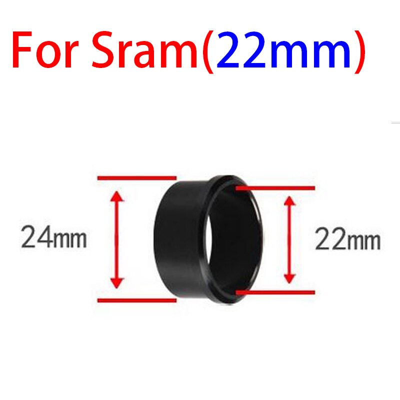 Adaptateur de pédalier GUB pour Shimano BB 24-19mm presse dans 24 22mm manchon de conversion BB30 PF30 pour sram gxp 22mm 19mm 24mm