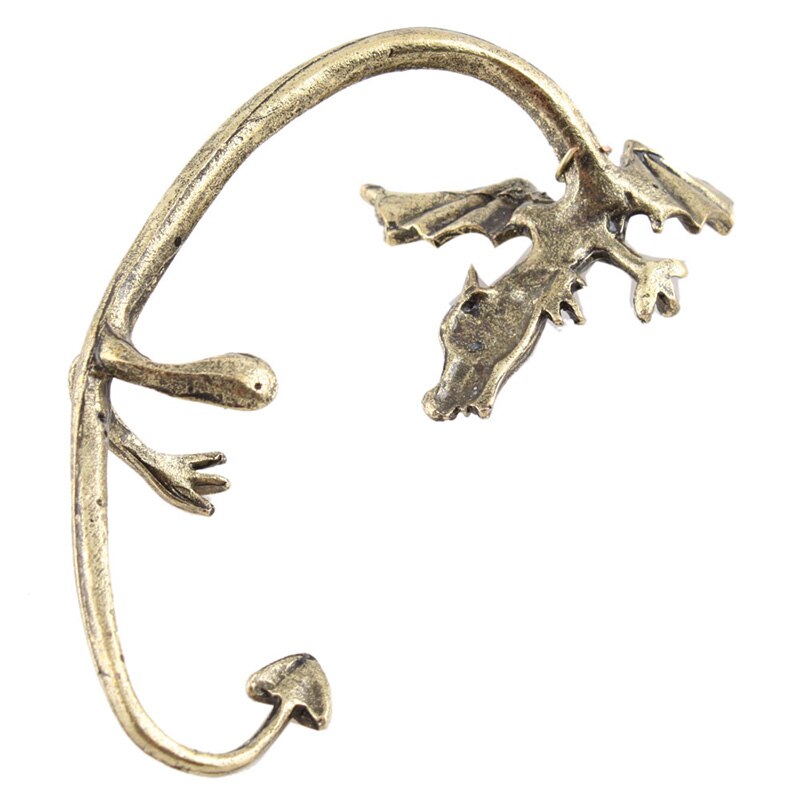 Cool Oorbellen Voor Vrouwen Schattige Stijl Rock Punk Temtation Flying Dragon Oor Manchet Clip Oorbel #22642