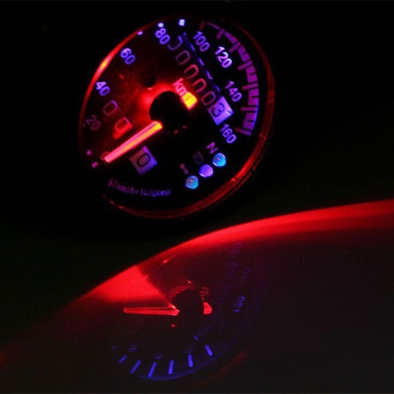 Universele Motorfiets Snelheidsmeter Kilometerteller 12V Motorfiets Dual Speed Meter Met Led Indicator Snelheidsmeter Motorfiets