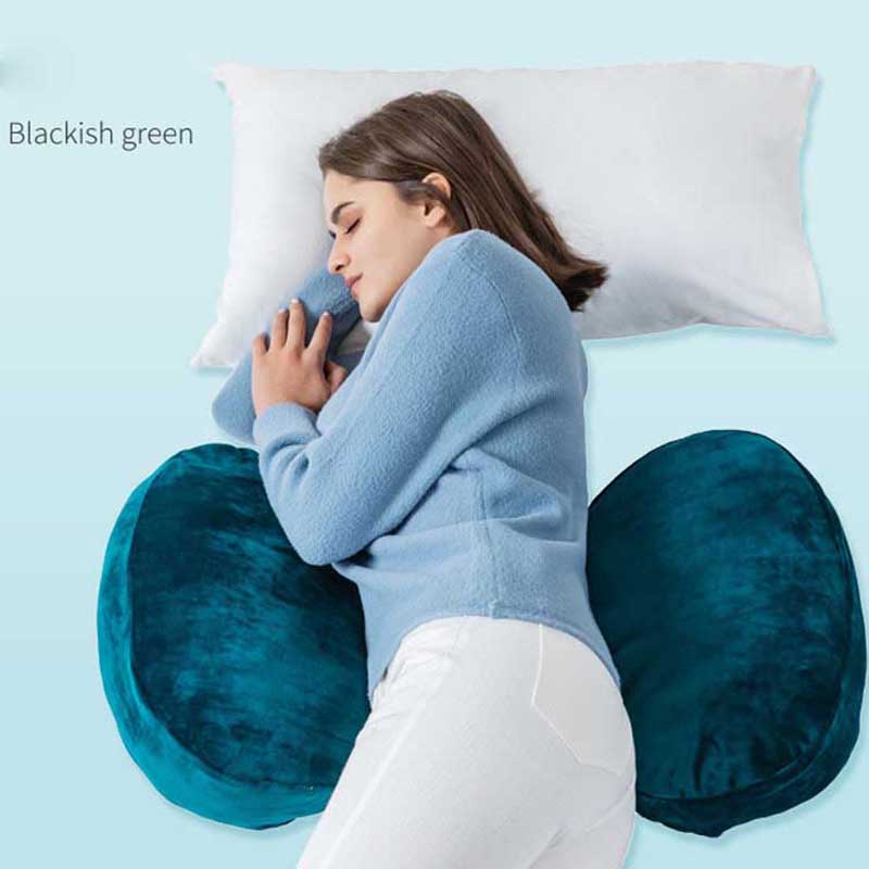 Multi-funktion werdende mütter Sleeper Bauch Kissen Samt Mutterschaft Warm Lenden Kissen Childing Bauch Pad: dark green