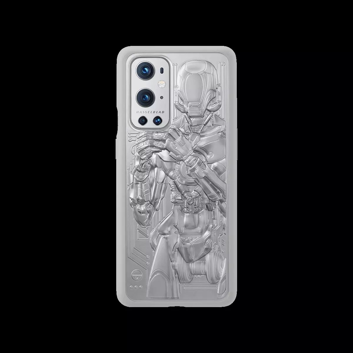 100% Originele Oneplus 9 Pro Echt Mechanische Warrior Unieke Zandsteen Karbon Case Cover Ultra Slim Hard Shell