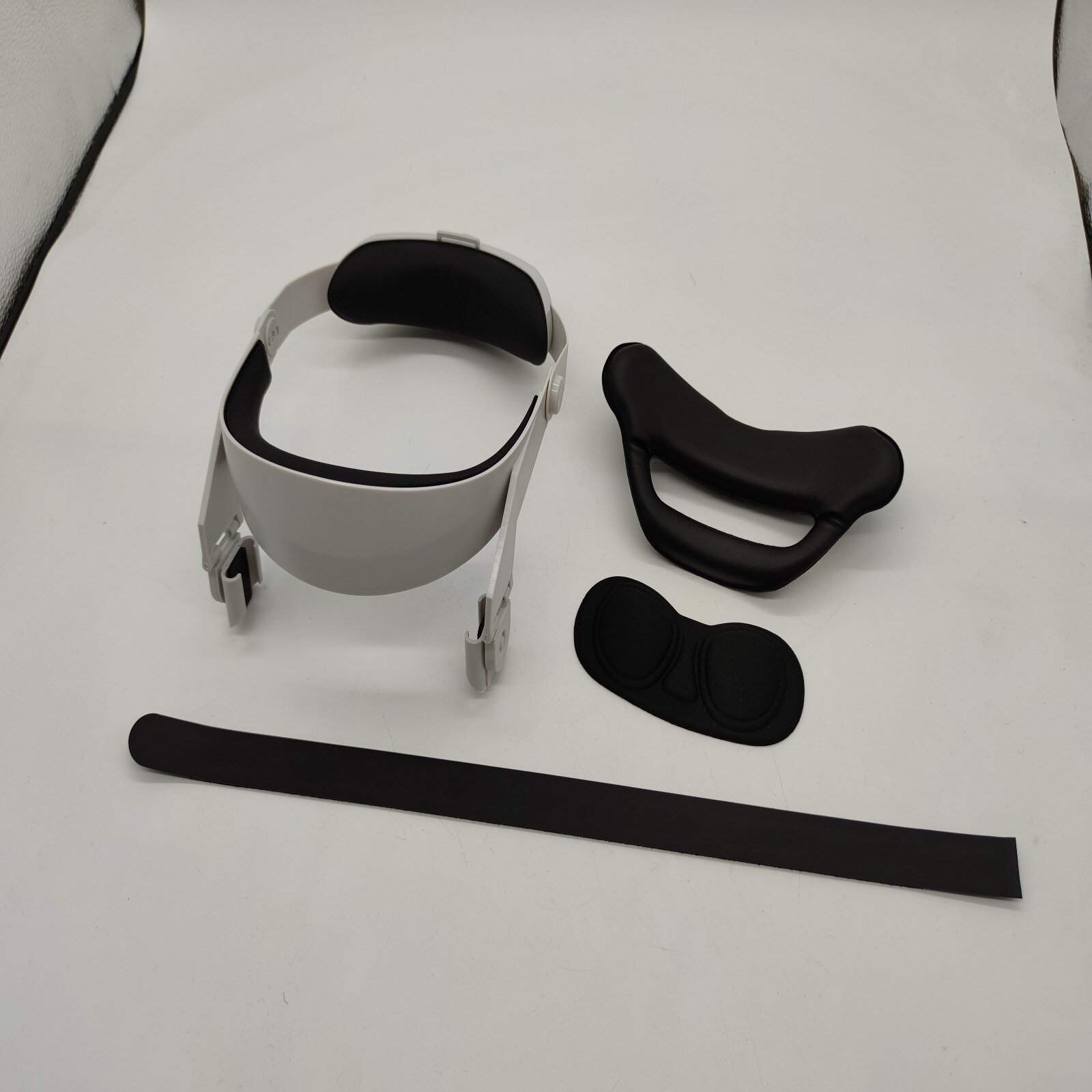 Gomrvr tilbehør til vr briller oculus quest 2 ，fastgørelsesstropper med headset kombinationsdragt komfort opgraderingsversion: Hvid-haimian