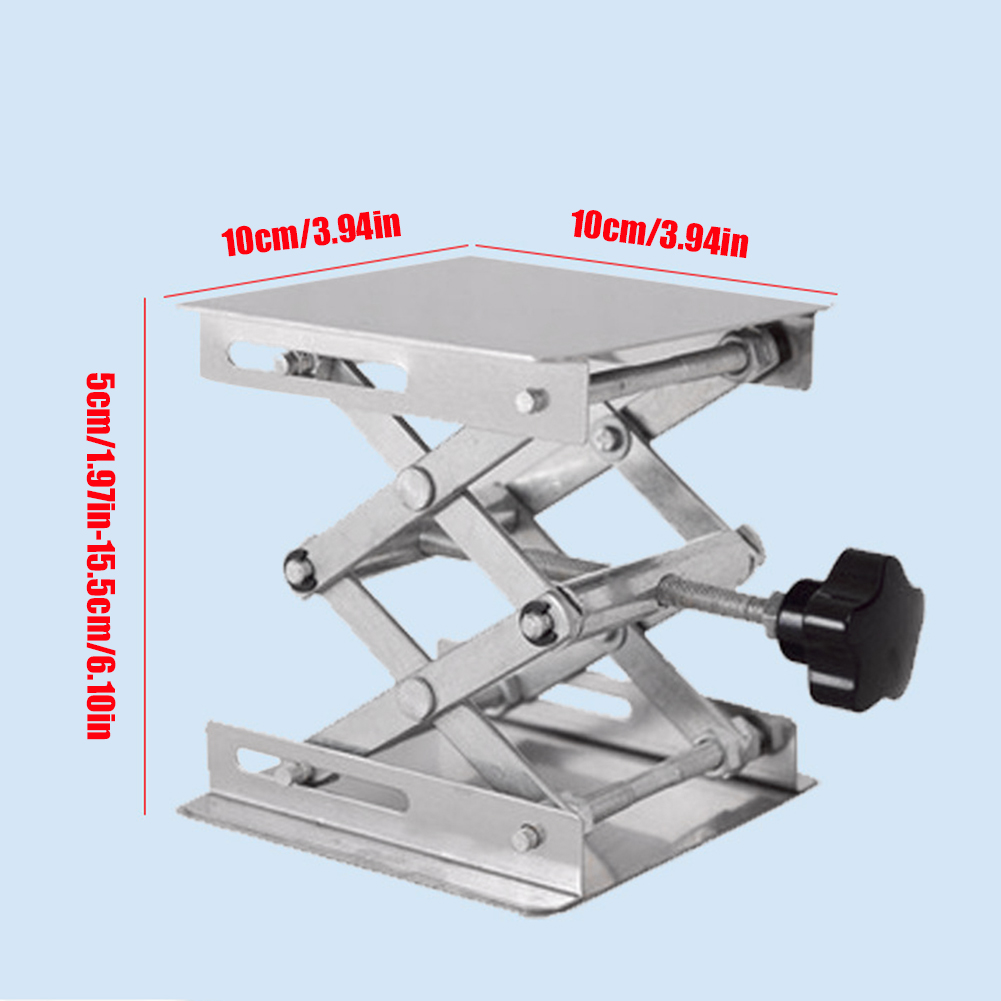 Stainless Steel Lifting Table Woodworking Machinery Router Lifter Adjustable Engraving Laboratory Lift Platform Carpentry Tools