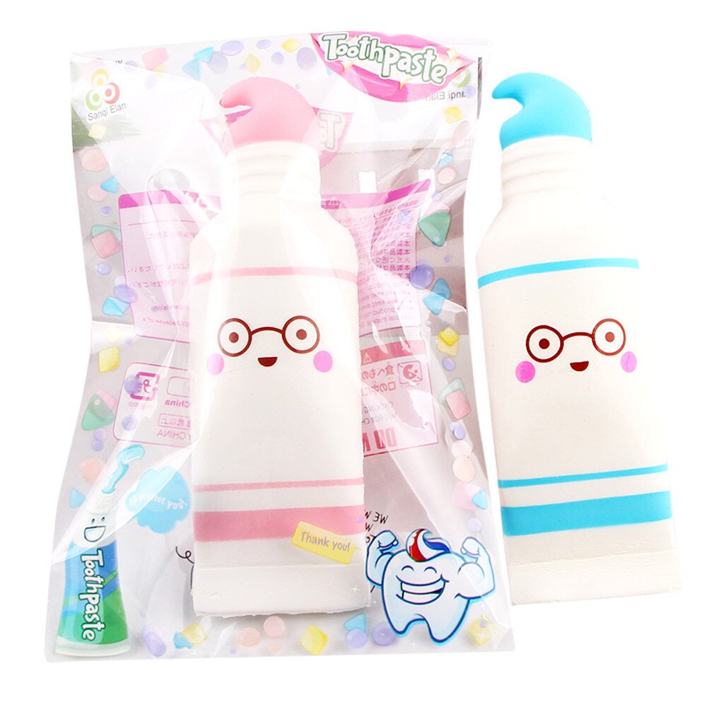 Squishy compression anti-Stress dessin animé mignon dentifrice parfumé lente augmentation jouet bonne serrer jouet soulagement du Stress Squishies