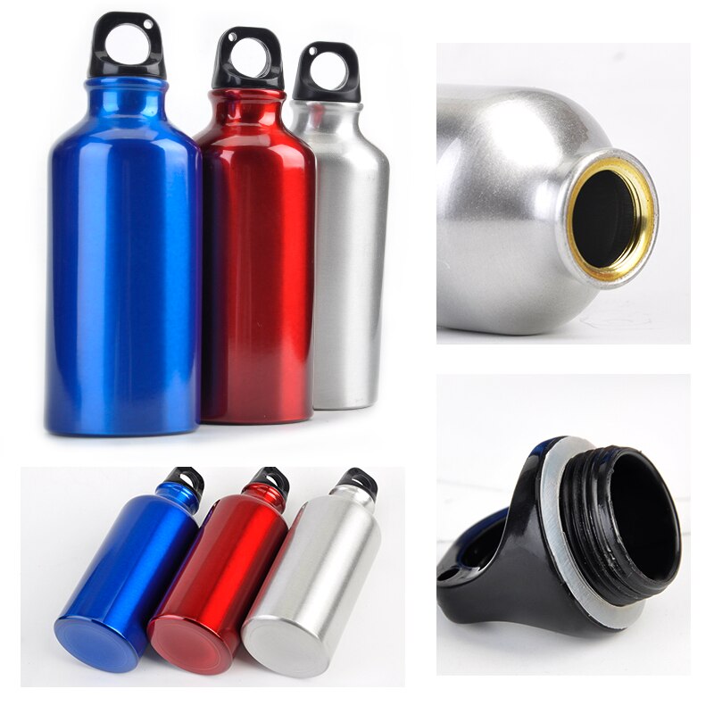 400 ml draussen Sport Wasser Wasserkocher tragbar Aluminium Single Schicht kalt Wasser Tasse Männer Frauen Reiten Wandern Camping Wasser Flasche