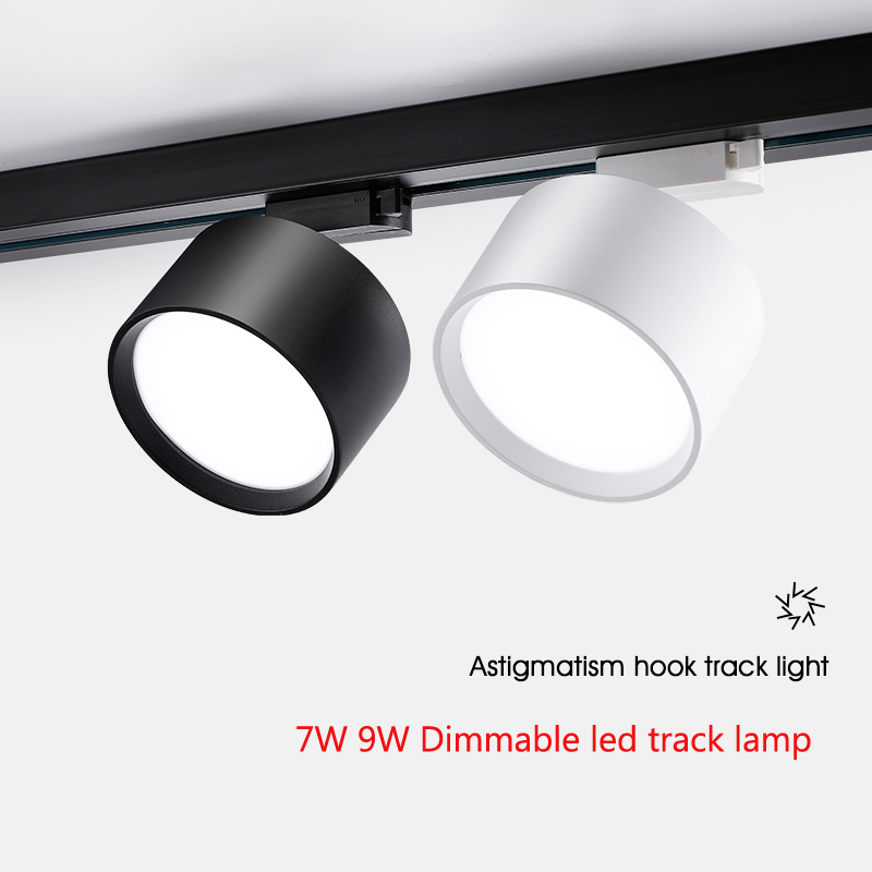 Regulável LED Track Light Fixture, COB Track Lighting, Lâmpada de parede Rail, Spot Lights, 220V, 5W, 7W, Spotlight, Loja de roupas, Casa