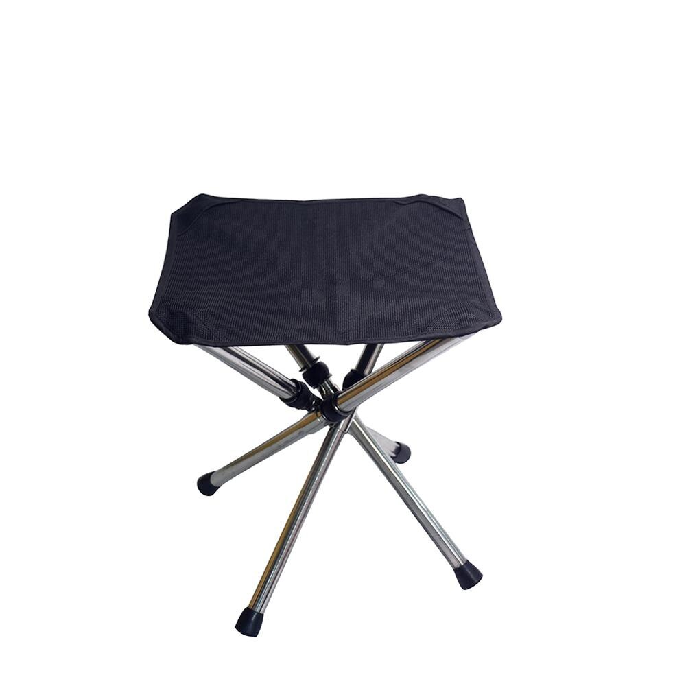 Campingstol sammenklappelig fiskestol med taske letvægts picnic tykkere foldbar bærbar let at bære udendørs møbler 2 størrelse: Midt