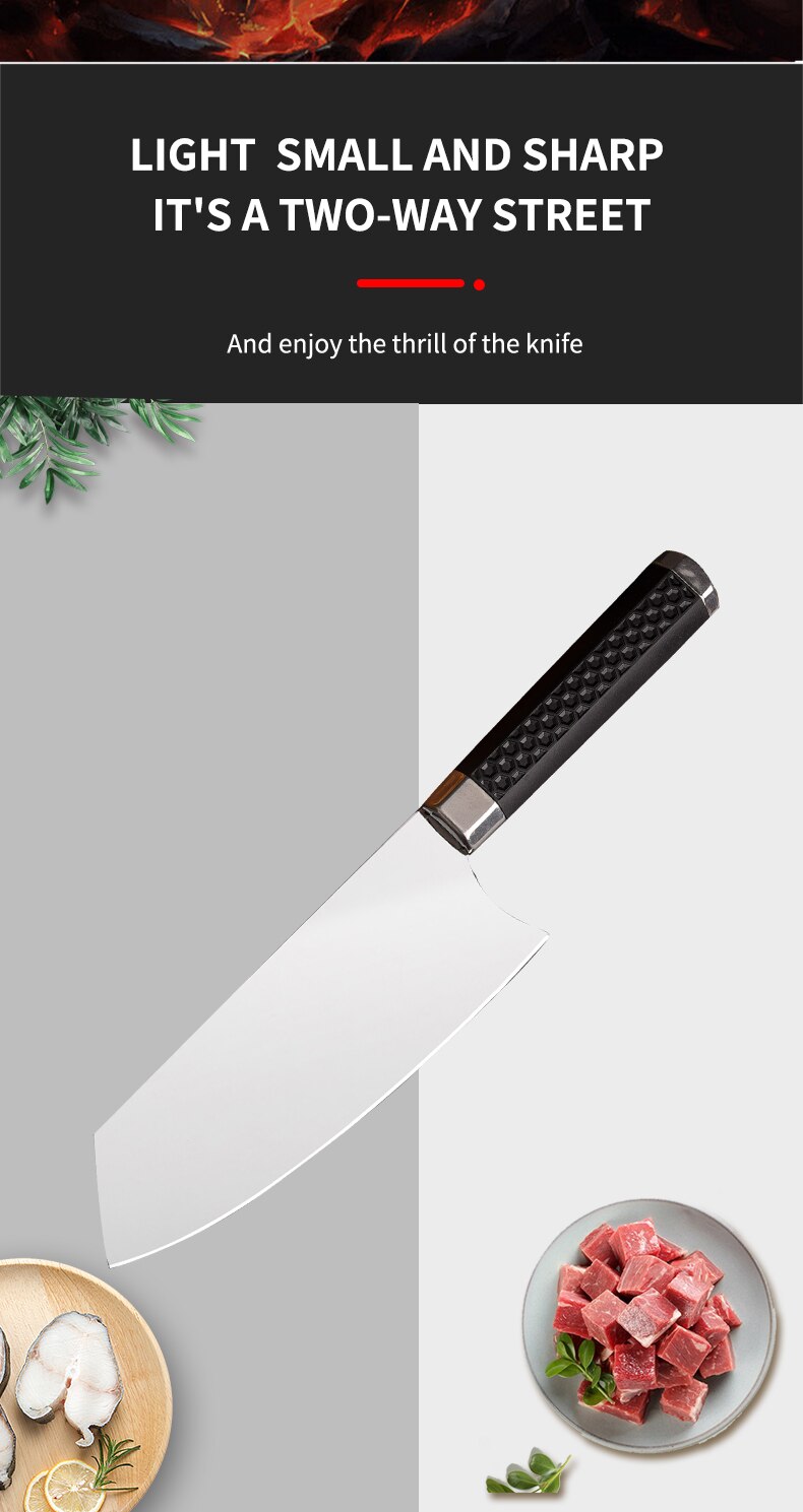 Chinesische Küche Messer Spiegel Licht Küche Messer Dame Küche Messer Fleisch Spalter Küche Messer Kochen Messer Nicht rRust Langlebig: Ursprünglich Titel