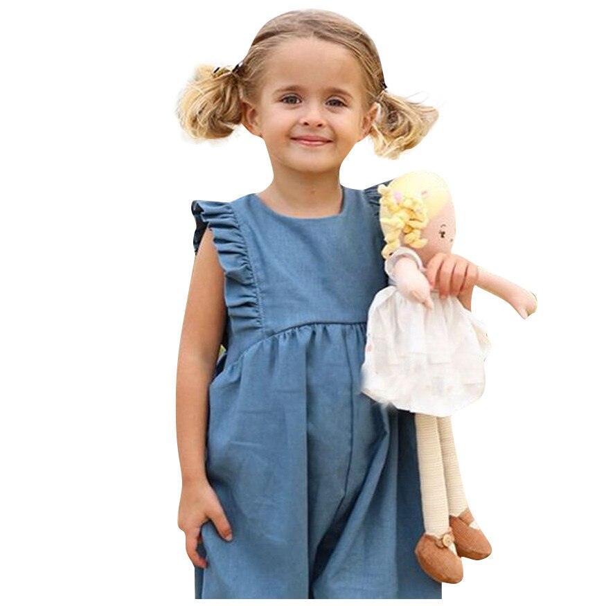 2019 nuovi Capretti Infantili Del Bambino Delle Ragazze Tute E Salopette Allentato Pantaloni Del Pagliaccetto Della Tuta Outfit Vestiti