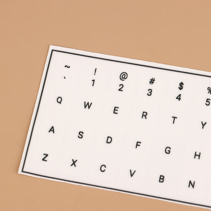 Alphabet Language Tear-Off Film Keyboard Sticker Desktop Laptop Key Sticker Single Film Universal Sticker