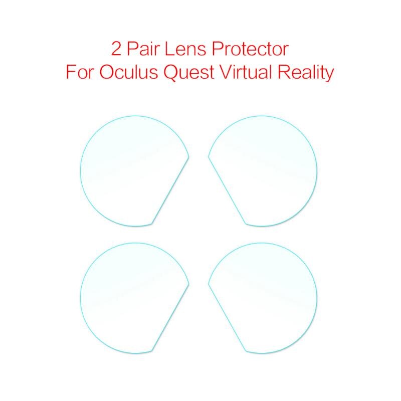 2 Paar Tpu Zachte Film Lens Protector Hd Clear Film Voor Vr Oculus Quest/Rift S/Go Virtuele werkelijkheid Lenzen
