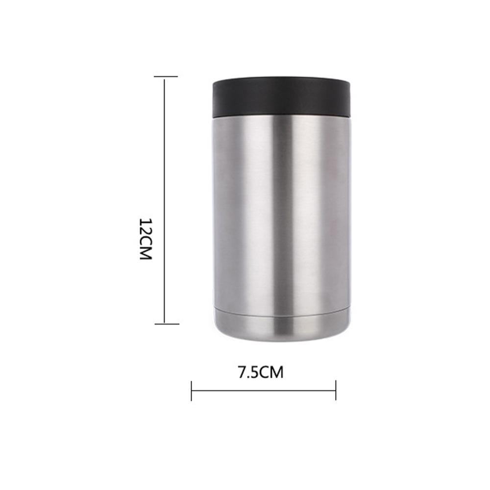 12oz Vacuum Insulated Beer Cooler Multifunction Stainless Steel Double Wall Beer Bottles Can Holder Cold Keeper for Bar Party